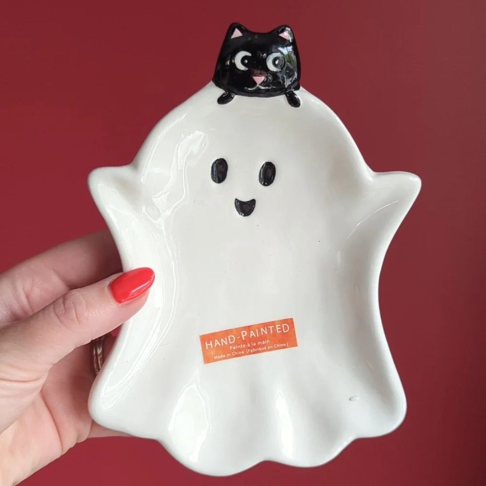 Friendly Ghost 👻 Side Plate / Spoon Rest - Picture 1 of 7